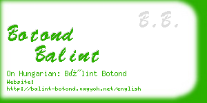 botond balint business card
